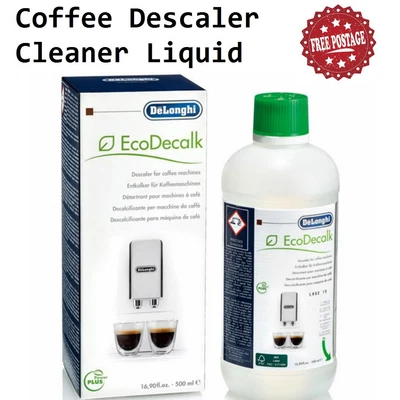 $44.50 • Buy DeLonghi Coffee Machine Cleaner Descaler Espresso Machines 500ml - EcoDecalk