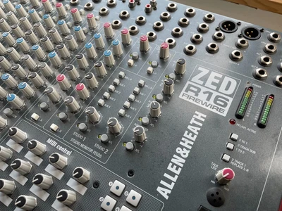 £450 • Buy Allen & Heath ZED16-R 16 Channel Firewire Mixing Desk / Digital Audio Interface