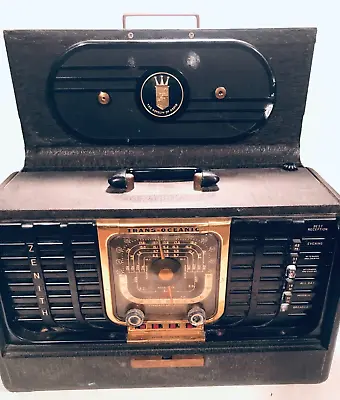 Zenith Trans-oceanic G-500 (1949) Shortwave Radio - **vintage** Original  Papers • $285