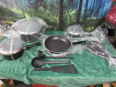 T-fal 8 Pc New Generation Of Non Stick Cookware Black Set • $71.99