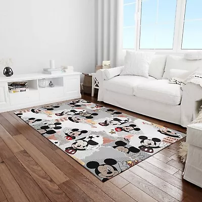 Torn Newspaper Disney Mickey Mouse Carpet Cartoon Christmas Living Room Rugs • $39.99