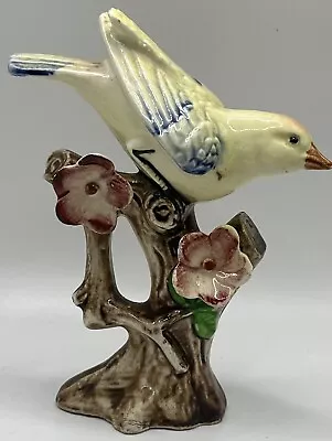 Vintage Porcelain Ceramic Bird On Blossom Branch Figurine Marked 39 • $14.99