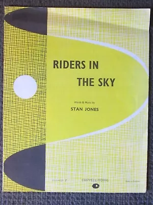 £1.50 • Buy RIDERS IN THE SKY - 1970s VINTAGE SHEET MUSIC - Good Condition