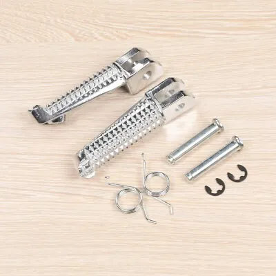 Front Foot Pegs Rest Footrest Pedal For Yamaha YZF R1 R3 R6 FZ07/09/10 FZ6/8 FZ1 • $12.79