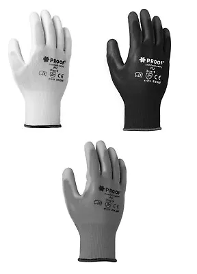 £13.99 • Buy Work Protective  PU Coated Safety Gloves For Builders Gardening Construction Diy