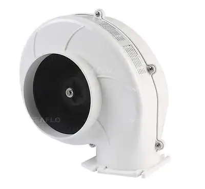 SEAFLO 320 CFM Flange Mount Bilge Air Blower Boat Ventilation Marine 12V White • $69.99