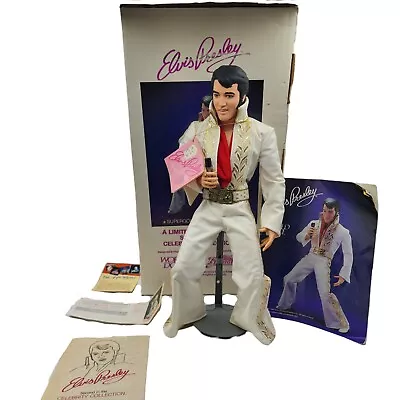 Vintage 1984 Elvis Presley Burning Love 21  Vinyl World Doll Collection W/ Box • $64.94