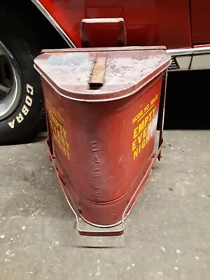 Vintage Eagle Auto Body Car Mechanic Shop Oil Rag Waste Can Model#906-FL Red Bin • $89.99