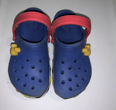 Crocs Disney Mickey Mouse Blue Slip On Crocband Sandals Kids Size 12/13 • $30