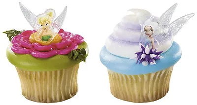 New Disney Fairies Tinkerbell And Periwinkle  Cupcake Rings (12) • $4.95