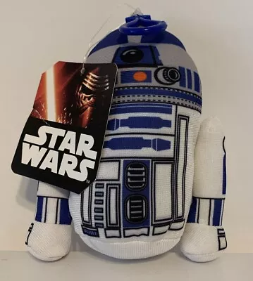 NEW Star Wars R2D2 Droid 6” Plush Toy Backpack Clip Keychain W Zipper Coin Pouch • $12.99