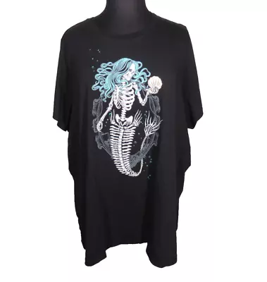 TORRID Classic Fit Deadly Mermaid Cotton Tee Shirt Plus Size 6X-30 • $35