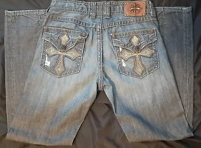 Excellent Lot Of 6 Affliction And Xtreme Couture Men's Jeans 32x32 • $200