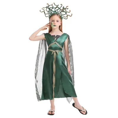 £21.59 • Buy Kids Medusa Cosplay Costume Dress Outfits Halloween Carnival Suit