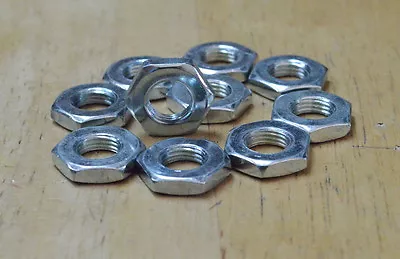 Lot Of 10  Axle Lock Nuts 3/8  X 26T Chrome BMX Road MTB Bike Bicycle • $9.89