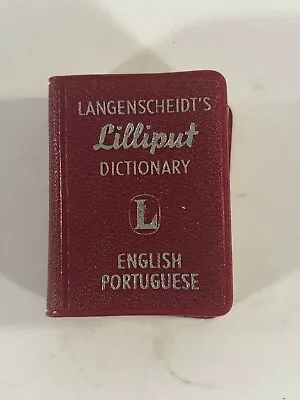 Langenscheidt's English Portuguese Miniature Dictionary 1963 Excellent • $12.95