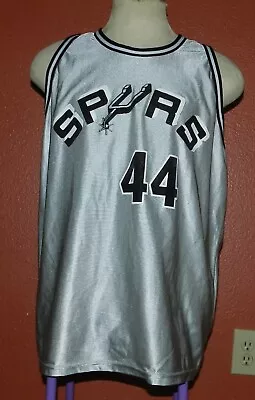 George Gervin San Antonio Spurs Gray Basketball Jersey Adult XL SGA ABA • $40