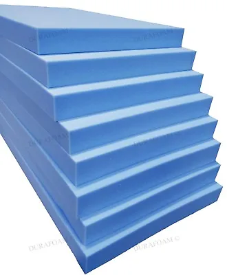HIGH DENSITY BLUE UPHOLSTERY FOAM - Sizes In The Listing Are In CM • £18