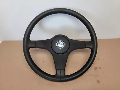 BMW E30 GENUINE 3 SPOKE LEATHER STEERING WHEEL SPORT SE 325i 320i 318i 316i OEM • $287.99