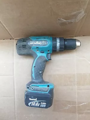 Makita DRILL Bhp453 With Battery 3.0Ah 14.4v Used  More Charge 120v Faulty  • £39.99