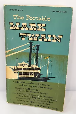 Vtg The Portable Mark Twain Viking Press Soft Cover 1958 Book • $9.99