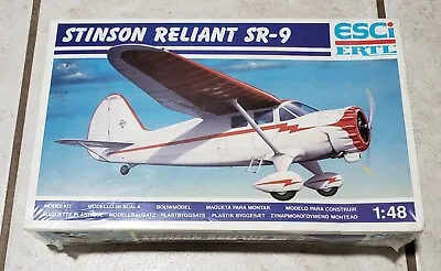 $17.99 • Buy Esci / Ertl Stinson Reliant SR-9 1/48 Airplane Model Kit # 4104 New Sealed Box