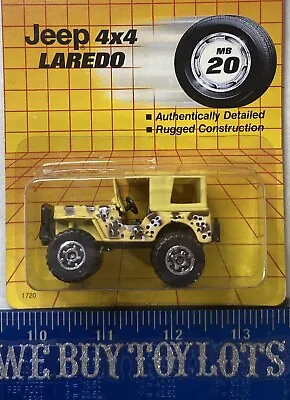 Matchbox # 20 Camouflaged Jeep 4x4 Laredo Mb20 Moc Nip Nos Army Vehicle • $9.08