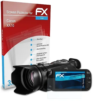 AtFoliX 3x Screen Protection Film For Canon XA10 Screen Protector Clear • £11.59