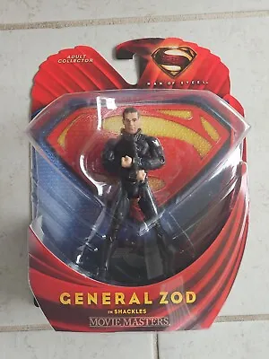 NEW MATTEL DC MOVIE MASTERS SUPERMAN MAN OF STEEL GENERAL ZOD 6” IN FIGURE! E43 • $9.99