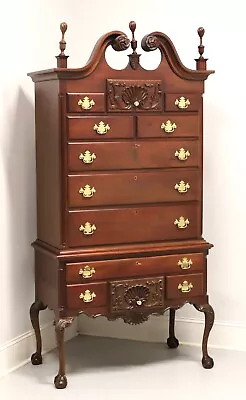 CRAFTIQUE Solid Mahogany Philadelphia Highboy Chest W/ Ball In Claw Feet • $1695