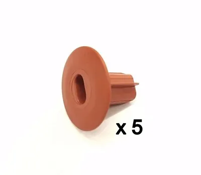 Plastic Hole Tidy Wall Grommet Sky Twin Double Coax Aerial Cable Entry BROWN X 5 • £26.89