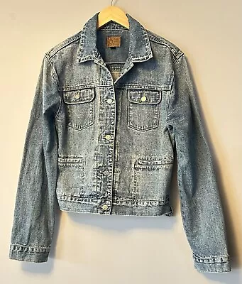 Jay Jays Women’s Blue Denim Jacket Size 16 Mid Wash 100% Cotton Pockets Casual • $35