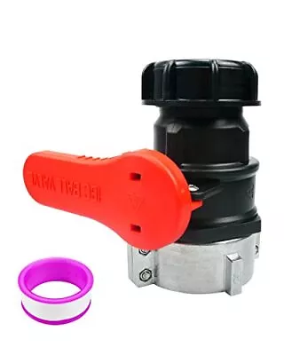 75mm IBC Tote Tank Adapter Ball Valve 2.95  Coarse Thread Adapter Ball Cap V... • $29.82