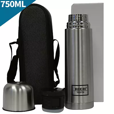 Travel Thermal Stainless Steel Insulated Coffee Cup Mug Flask Vacuum Leakproof • £9.99