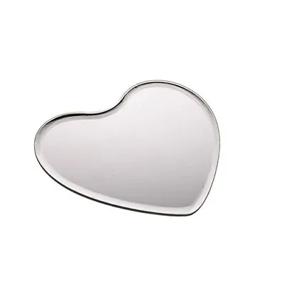 Heart Shaped Mirror Plate For Candles Small Base For Centrepieces Arrangements • £8.95