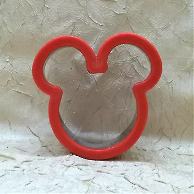 Disney's Mickey Mouse Ears Stainless Steel Red Sandwich Or Cookie Cutter • $6.95