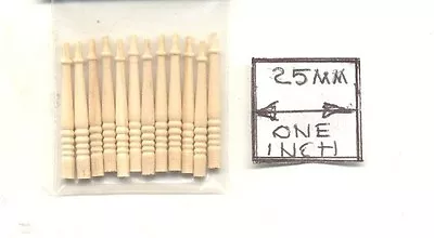 Half Scale - Porch Spindles - Dollhouse Wood Miniature H7009 12pcs  Houseworks • $4.75