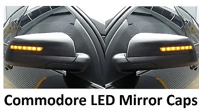 $150 • Buy Holden Commodore VE Omega Black LED Mirror Covers Amber Blinkers Sedan Wagon Ute