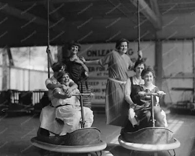 Glen Echo Bumper Car Riders Having Fun! Old 8x10 Photography Reprint • $20