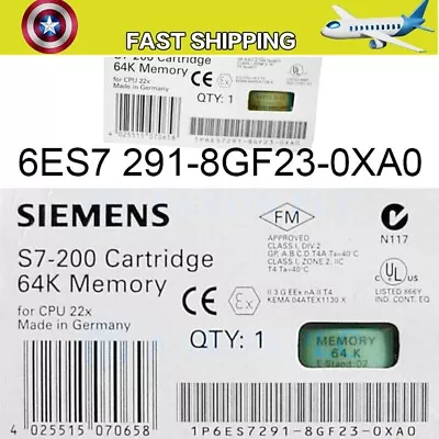 2pcs New In Box Siemens S7-200 64k Memory 6es7291-8gf23-0xa0 6es7 291-8gf23-0xa0 • $192.62