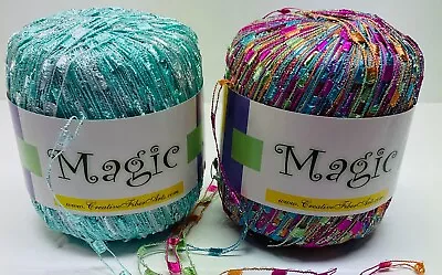 Magic Rail Metallic Yarn Lot Of 2 Color 33 & 35  Nylon Creative Fiber Arts New • $25.45