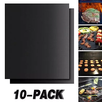 10Pcs Home Grill Mat BBQ Mesh Reusable Non Stick Mats For Cooking Baking Fish AU • $14.99