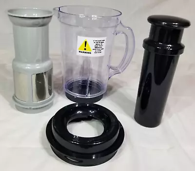 Magic Bullet Juicer Attachment Pitcher Lid With Separator Pusher And Bottom • $22.99