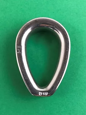 Stainless Steel 316 Wire Rope Thimble Casting With Closed End 5/16  (8mm) Marine • $3.94