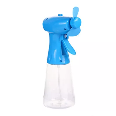 Water Mist Spray Bottle Fan Portable Travel Handheld Cooling Battery Operated • £10.40