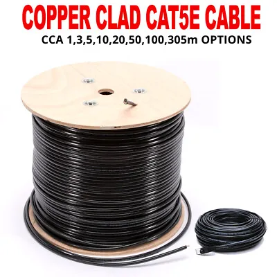 £2.69 • Buy Cat5e Cable CCA UTP External Networking Gigabit Ethernet LAN PoE CCTV RJ45 Lot