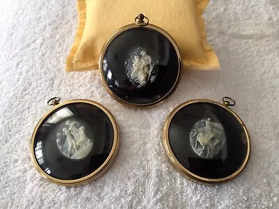 Vintage Cameo’s X 3 In Frames - Miniature World /Peter Bates Ltd. Great Cond • £14.99