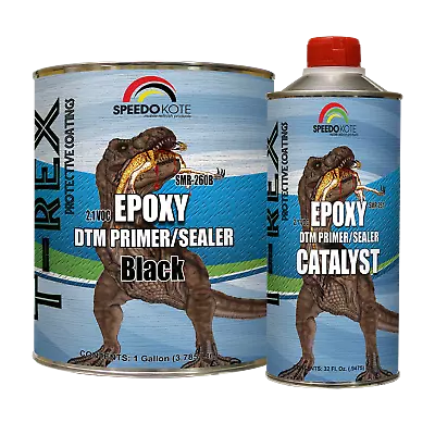 Epoxy Fast Dry 2.1 Low Voc DTM Primer & Sealer Black Gallon Kit SMR-260B/261 • $141.55