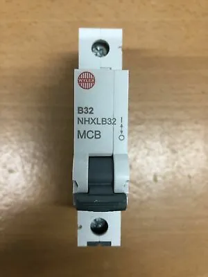 £4.99 • Buy Wylex MCB NHXLB32 32 Amp SP MCB Miniature Circuit Breaker NHXB32 32A B32 Socket