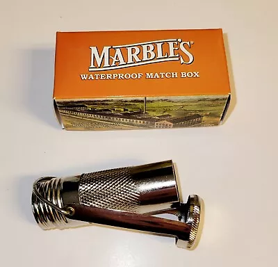 $10.25 • Buy Marbles Match Safe Waterproof From Original 1900 Patent Stainless NIB FREE SHIP 